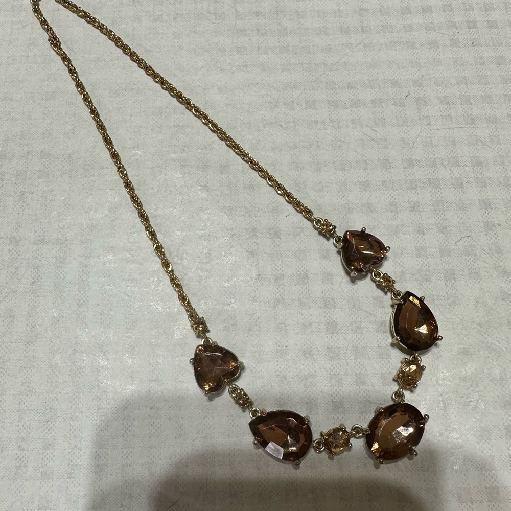 Vintage Avon heart and oval chocolate rhinestone
